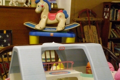 Toddler toys such as Fisher Price toys